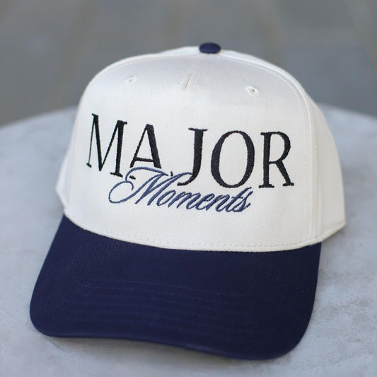 Major Moments Hat // Navy & Cream